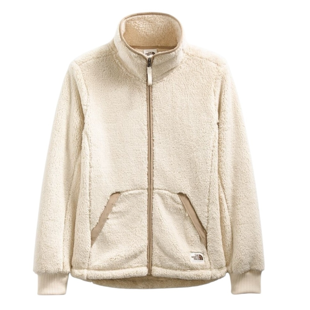The North Face Campshire Full Zip Sherpa Fleece Jacket Women’s S Beige/Khaki Tan - Picture 5 of 11